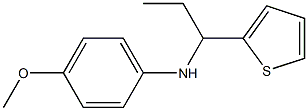 4-methoxy-N-[1-(thiophen-2-yl)propyl]aniline 结构式