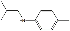 4-methyl-N-(2-methylpropyl)aniline 结构式