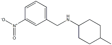 4-methyl-N-[(3-nitrophenyl)methyl]cyclohexan-1-amine 结构式