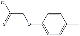 4-methylphenoxymethanecarbothioyl chloride 结构式