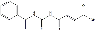 4-oxo-4-{[(1-phenylethyl)carbamoyl]amino}but-2-enoic acid 结构式