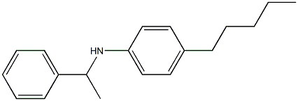 4-pentyl-N-(1-phenylethyl)aniline 结构式