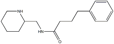 4-phenyl-N-(piperidin-2-ylmethyl)butanamide 结构式