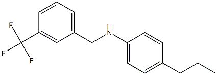 4-propyl-N-{[3-(trifluoromethyl)phenyl]methyl}aniline 结构式