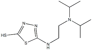 5-({2-[bis(propan-2-yl)amino]ethyl}amino)-1,3,4-thiadiazole-2-thiol 结构式