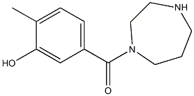 5-(1,4-diazepan-1-ylcarbonyl)-2-methylphenol 结构式