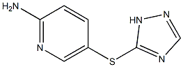 5-(1H-1,2,4-triazol-5-ylsulfanyl)pyridin-2-amine 结构式