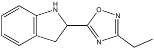5-(2,3-dihydro-1H-indol-2-yl)-3-ethyl-1,2,4-oxadiazole 结构式