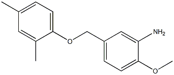 5-(2,4-dimethylphenoxymethyl)-2-methoxyaniline 结构式