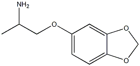 5-(2-aminopropoxy)-2H-1,3-benzodioxole 结构式