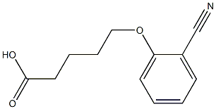 5-(2-cyanophenoxy)pentanoic acid 结构式