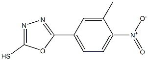 5-(3-methyl-4-nitrophenyl)-1,3,4-oxadiazole-2-thiol 结构式