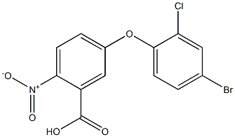5-(4-bromo-2-chlorophenoxy)-2-nitrobenzoic acid 结构式
