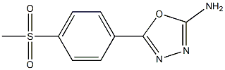5-(4-methanesulfonylphenyl)-1,3,4-oxadiazol-2-amine 结构式