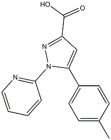 5-(4-methylphenyl)-1-(pyridin-2-yl)-1H-pyrazole-3-carboxylic acid 结构式