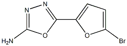 5-(5-bromofuran-2-yl)-1,3,4-oxadiazol-2-amine 结构式