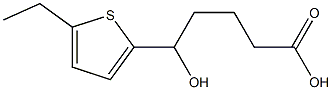 5-(5-ethylthiophen-2-yl)-5-hydroxypentanoic acid 结构式