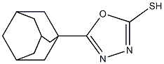 5-(adamantan-1-yl)-1,3,4-oxadiazole-2-thiol 结构式