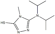 5-(diisopropylamino)-4-methyl-4H-1,2,4-triazole-3-thiol 结构式