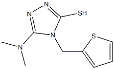5-(dimethylamino)-4-(thien-2-ylmethyl)-4H-1,2,4-triazole-3-thiol 结构式