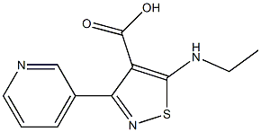 5-(ethylamino)-3-pyridin-3-ylisothiazole-4-carboxylic acid 结构式