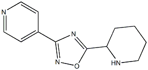 5-(piperidin-2-yl)-3-(pyridin-4-yl)-1,2,4-oxadiazole 结构式