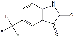 5-(trifluoromethyl)-1H-indole-2,3-dione 结构式