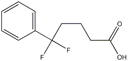 5,5-difluoro-5-phenylpentanoic acid 结构式
