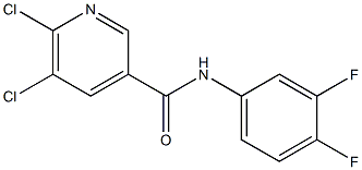 5,6-dichloro-N-(3,4-difluorophenyl)pyridine-3-carboxamide 结构式
