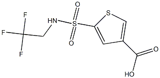 5-[(2,2,2-trifluoroethyl)sulfamoyl]thiophene-3-carboxylic acid 结构式