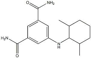 5-[(2,6-dimethylcyclohexyl)amino]benzene-1,3-dicarboxamide 结构式