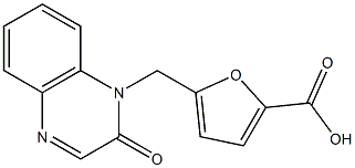 5-[(2-oxo-1,2-dihydroquinoxalin-1-yl)methyl]furan-2-carboxylic acid 结构式