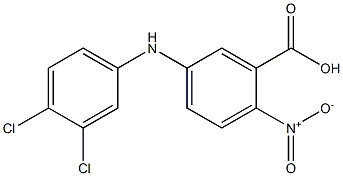 5-[(3,4-dichlorophenyl)amino]-2-nitrobenzoic acid 结构式