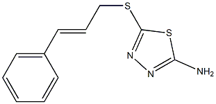 5-[(3-phenylprop-2-en-1-yl)sulfanyl]-1,3,4-thiadiazol-2-amine 结构式