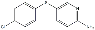 5-[(4-chlorophenyl)sulfanyl]pyridin-2-amine 结构式