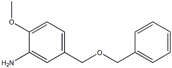 5-[(benzyloxy)methyl]-2-methoxyaniline 结构式