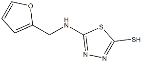 5-[(furan-2-ylmethyl)amino]-1,3,4-thiadiazole-2-thiol 结构式