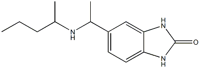 5-[1-(pentan-2-ylamino)ethyl]-2,3-dihydro-1H-1,3-benzodiazol-2-one 结构式