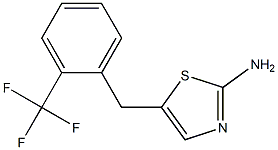 5-[2-(trifluoromethyl)benzyl]-1,3-thiazol-2-amine 结构式