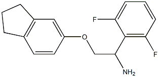 5-[2-amino-2-(2,6-difluorophenyl)ethoxy]-2,3-dihydro-1H-indene 结构式