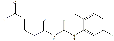 5-{[(2,5-dimethylphenyl)carbamoyl]amino}-5-oxopentanoic acid 结构式