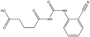 5-{[(2-cyanophenyl)carbamoyl]amino}-5-oxopentanoic acid 结构式