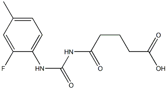 5-{[(2-fluoro-4-methylphenyl)carbamoyl]amino}-5-oxopentanoic acid 结构式