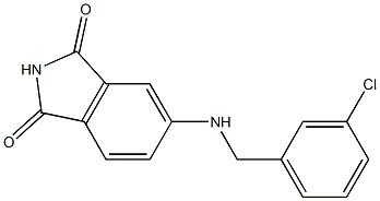 5-{[(3-chlorophenyl)methyl]amino}-2,3-dihydro-1H-isoindole-1,3-dione 结构式