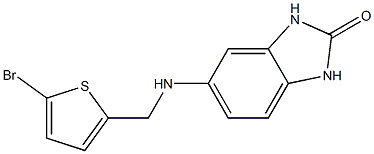 5-{[(5-bromothiophen-2-yl)methyl]amino}-2,3-dihydro-1H-1,3-benzodiazol-2-one 结构式