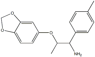 5-{[1-amino-1-(4-methylphenyl)propan-2-yl]oxy}-2H-1,3-benzodioxole 结构式