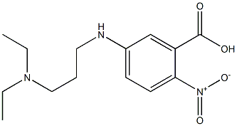 5-{[3-(diethylamino)propyl]amino}-2-nitrobenzoic acid 结构式