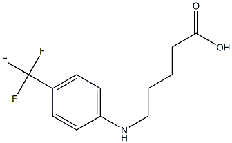 5-{[4-(trifluoromethyl)phenyl]amino}pentanoic acid 结构式