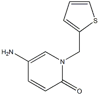 5-amino-1-(thiophen-2-ylmethyl)-1,2-dihydropyridin-2-one 结构式