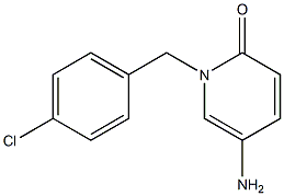 5-amino-1-[(4-chlorophenyl)methyl]-1,2-dihydropyridin-2-one 结构式